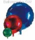 FOR090-042-00 Ø 90cm Folienballon Rund in SMARAGDGRÜN mit integriertem Ventil