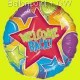 FOBM045-07076  Folienballon Round 45cm  (18") Motiv Star,  price per ea