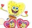 FOBF076-10436A Folienballon, Spongebob Love 66x76cm (26x30inch)