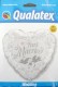FOBM045-3045338BA Motiv heart balloon 45cm(18") print with just Married, price per piece