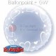 B061-505 Deco-Bubbles mit Herzen Ø61cm, Ballon im Ballon, ungefüllt - ohne Ventil