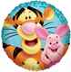 Tigger & Piglet 18", M 18inch Metallic Folienballon Ø45cm