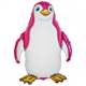 Pinguin pink  Figuren-Folienballon, Form E  ArtKat  F311