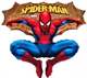 Spiderman gold, Figuren-Folienballon, Form E  ArtKat  F311