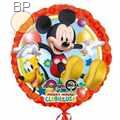 Mickey & Pluto 18", M 18inch Rund Metallic Folienballon Ø45cm, in SB-Verpackung Art.Kat. F314