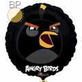 Angry Birds schwarz 18", M 18inch Metallic Folienballon Ø45cm