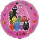 (#) Barbapapa pink 21", N 21inch Rund NON Metallic Folienballon Ø53cm, in SB-Verpackung Art.Kat. F323