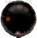 FOBR045-062E Round-Foilballoon 18" 45cm, Solid colours black plain, uninflated price per ea