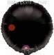 FOBR045-062E Uni-Folienballon Ballonfarbe schwarz,  Rund Ø 45cm (18") unaufgeblasen