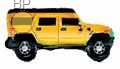 FOBF071-661034E "Auto Hummer" Größe 71,2cm 28" Jumbo Folienfigurballon