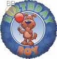 FOBM045-665537E Foil balloon round 45cm  (18"), Birthday Boy, price per ea