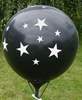 BMR175-199-51H-DE01 star balloon Ø60cm printed on 5site, Balloons color assorted, price per piece