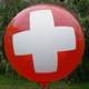 MR265-31H-PI03 - Erste Hilfe - Rotes Kreuz auf Riesenluftballon Ø~100cm 3seitig bedruckt