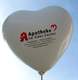 WH032T-14PD/H-G  ~Ø33cm  Herzballon Ballonfarbe nach Angabe 1seitig 4C bedruckter - Perfekt-Druck - genaue Druckpassung.