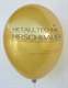 BR100T-400/1-10 Ballon Ø~33cm Metallic Gold-Silber. SB-Set mit EURO Lochung zu 10 Stück verpackt