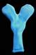 F14nU  Katze Neu ~45cm, BLAU, Latexfigur Katze, un