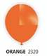 R100T-2320-00 nominal size 33cm/12inc Ø 26/36cm roundballoon Pastel color orange, non printed