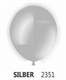 Ø 33cm   metallic SILBER Rundballon Nennweite 33cm/12inch Modell R100T, Packung zu 100 Stück