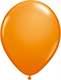 R085Q Ø 28cm / 11inch ORANGE  Luftballon , Umfang ~90/104cm ; Form Tropfenform/Birnenförmig