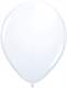 R085Q Ø 28cm / 11inch WEISS  Luftballon Standardfarbe, Umfang ~90/104cm ; Form Tropfenform/Birnenförmig