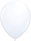 R085Q Ø 28cm / 11inch WEISS Qualatex Luftballon Standardfarbe, Umfang ~90/104cm ; Form Tropfenform/Birnenförmig