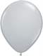 R085Q Ø 28cm / 11inch GRAU Luftballon Standardfarbe, Umfang ~90/104cm ; Form Tropfenform/Birnenförmig