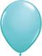 R085Q Ø 28cm / 11inch KARIBIGBLAU Qualatex Luftballon Standardfarbe, Umfang ~90/104cm ; Form Tropfenform/Birnenförmig