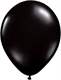 R085Q Ø 28cm / 11inch SCHWARZ Qualatex Luftballon Standardfarbe, Umfang ~90/104cm ; Form Tropfenform/Birnenförmig