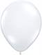 R085Q Ø 28cm / 11inch TRANSPARENT Qualatex Luftballon Kristallfarbe, Umfang ~90/104cm ; Form Tropfenform/Birnenförmig