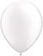 R085Q Ø 28cm / 11inch PERLWEISS Qualatex Luftballon Perlenfarbe, Umfang ~90/104cm ; Form Tropfenform/Birnenförmig