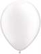 R085Q Ø 28cm / 11inch PERLWEISS Luftballon Perlenfarbe, Umfang ~90/104cm ; Form Tropfenform/Birnenförmig