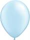 R085Q Ø 28cm / 11inch PERL  HELLBLAU Qualatex Luftballon Kristallfarbe, Umfang ~90/104cm ; Form Tropfenform/Birnenförmig