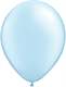 R085Q Ø 28cm / 11inch PERL  HELLBLAU Luftballon Kristallfarbe, Umfang ~90/104cm ; Form Tropfenform/Birnenförmig