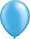 R085Q Ø 28cm / 11inch PERL  AZURBLAU Qualatex Luftballon Kristallfarbe, Umfang ~90/104cm ; Form Tropfenform/Birnenförmig