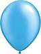 R085Q Ø 28cm / 11inch PERL  AZURBLAU  Luftballon Kristallfarbe, Umfang ~90/104cm ; Form Tropfenform/Birnenförmig
