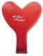 Just Married + Herzchen, 40cm breite Motivherz in ROT, Druckfarbe weiß 2seitig/1farbig bedrucktes Typ H040n extra stark