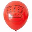 birthday balloon motiv happy birthday Ø33cm individual printed two site, Balloons assorted