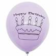 birthday balloon motiv happy birthday Ø33cm individual printed two site, Balloons assorted