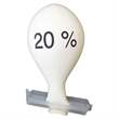 20 %  Ø 33cm (12inch),  MR100-R000-21 Bunter MIX - Aufdruck schwarz, 4seitig 1farbig, Ballon Stutzen unten