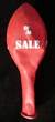 black % Sale Ø 33cm (12inch), % Sale Balloon RED with black % Sale 2-sided 1coloublack printed, balloon spout at the bottom