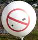 R175-109-22H Gigantballoon Motiv No SMOKING printed two site, Balloons WHITE