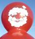 F12w-160-101-S Weihnachtsmann Riesen-Ballon ~160cm, Riesenfigur XXL Ballonfarbe ROT mit unserem 1sei