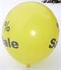 black % Sale Ø 100cm (40inch), % Sale Balloon WHITE with black % Sale 3-sided 1coloublack printed, balloon spout at the bottom