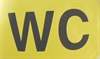 WC Ø 100cm (40inch), Balloon YELLOW with black WC 2-sided 1coloublack printed, balloon spout at the bottom