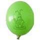 Ei mit Motiv01 Hase mit Osterei Ø 100cm GRÜN Rieseneiballon XXL (Ovale-form) , Typ MRS320