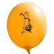 Ei mit Motiv02 Kücken mit Osterei Ø 100cm ORANGE Rieseneiballon XXL (Ovale-form) Typ MRS320