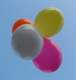R150 Ø55cm    Größe Riesenballon Typ S - unbedruckt, es werden typische Lagerfarben geliefert.