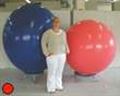 R450 Ø 165cm   BLAU,  Größe Typ XXXL - unbedruckt, Riesenballon extra stark