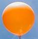 R120U-108-00-0 Rundballon in Orange Ø~40cm extra stark,