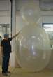 F12aU-300-118-U Riesen-Ballon-Puppe ~300cm XXXL Megalarge, Riesenfigur Ballonfarbe TRANSPARENT ohne